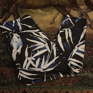 Fabletics Black & Blue Workout Pants